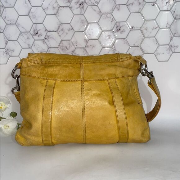 Vintage The Sak Antique Gold Yellow Shoulder/Crossbody Bag - Picture 2 of 7